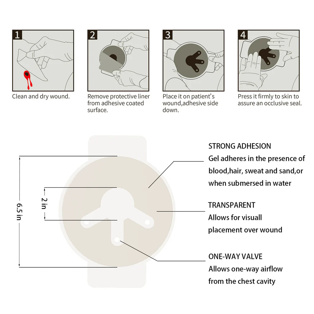 Chest Seal - 3 Vents