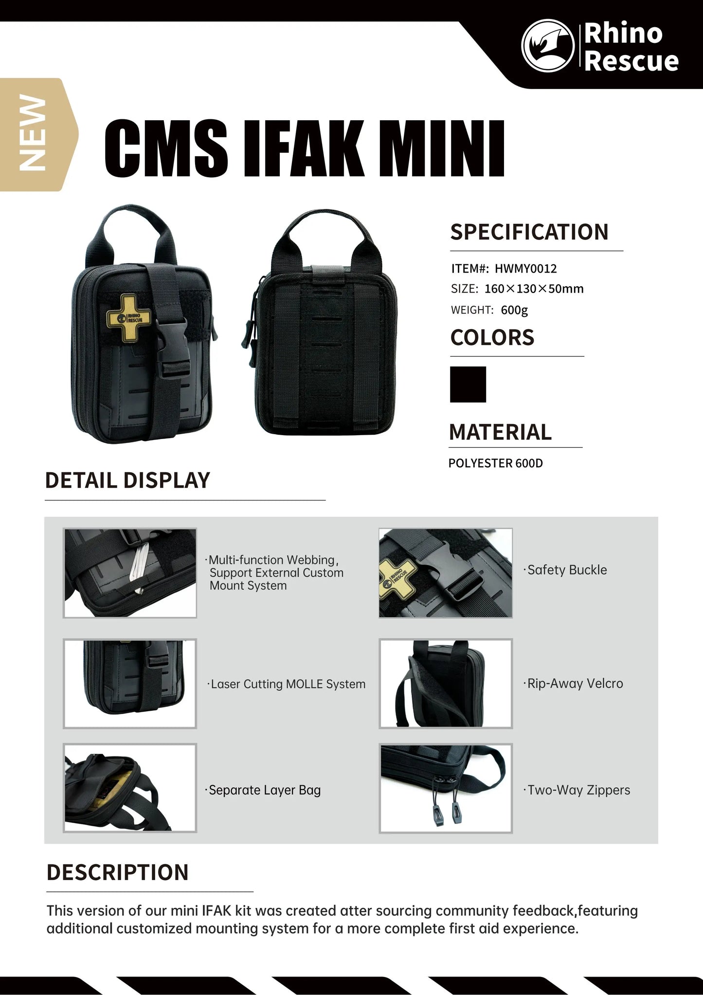 CMS IFAK Mini - Black