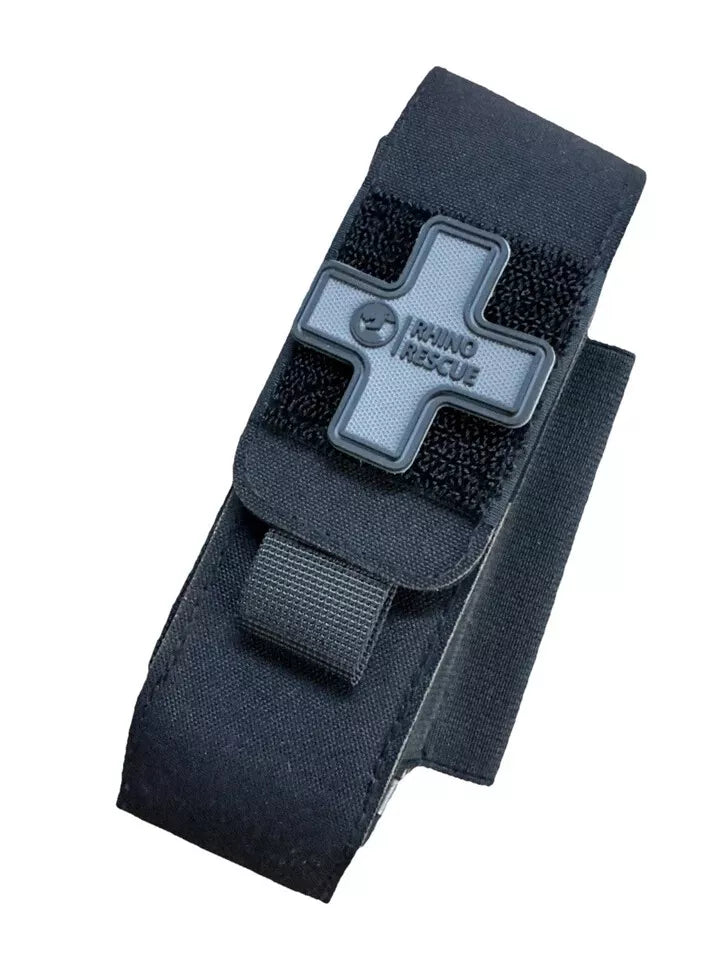 Rhino Rescue Tourniquet Molle Holder Pouch Elastic Case Black Police/Security